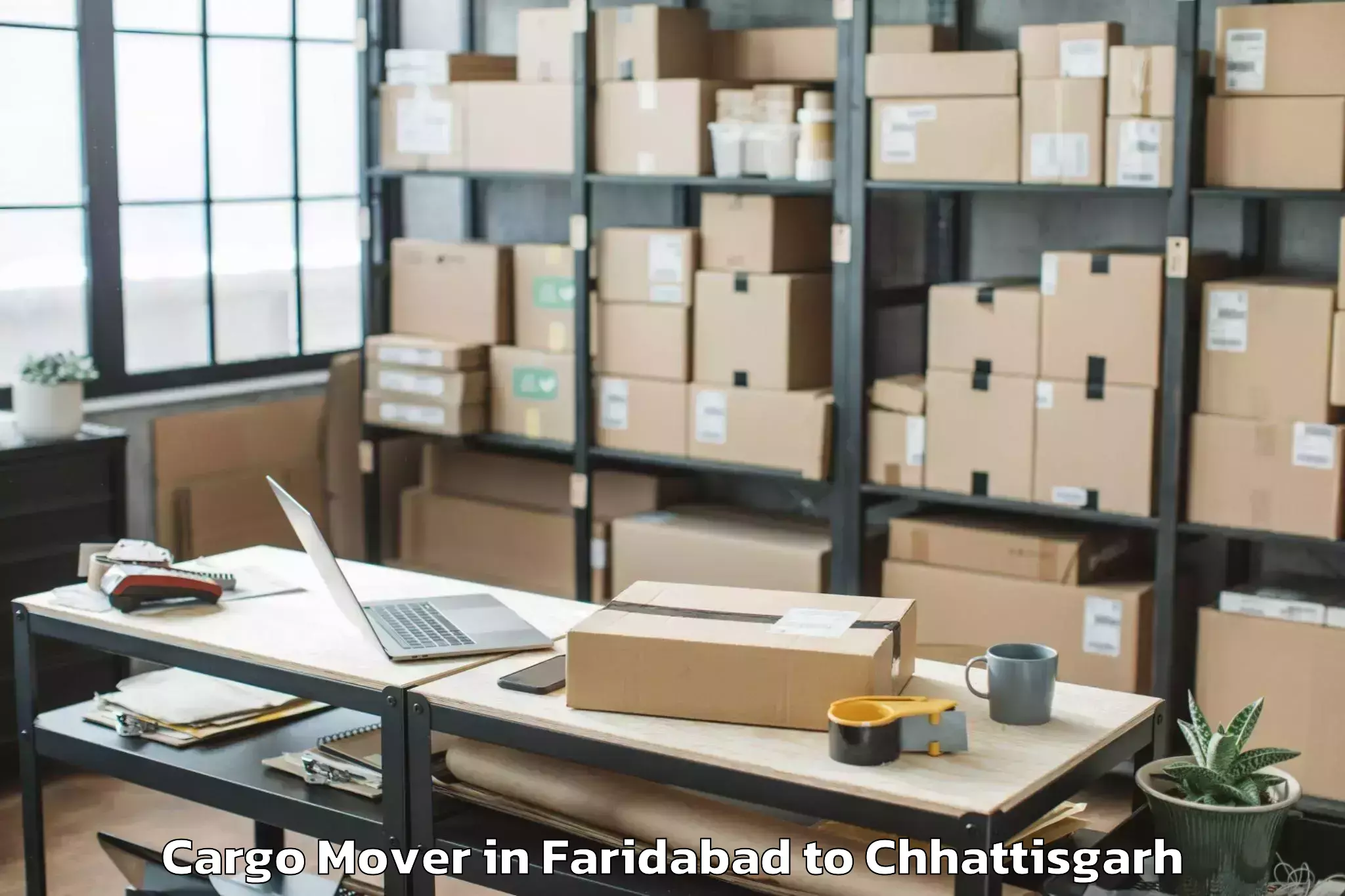 Faridabad to Chirimiri Cargo Mover